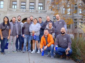The TaskEasy team volunteering at Washington Gardens in Salt Lake City, Utah